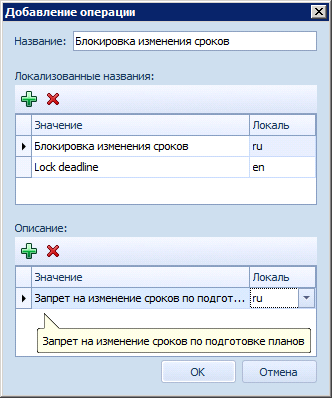 Добавление операции редактирования